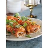 Cheddar Beef Enchiladas | www.tasteandtellblog.com