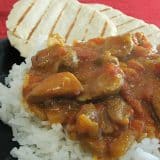 Curried Coconut Chicken and Naan