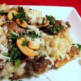 Chicken, Mushroom and Cashew Risotto