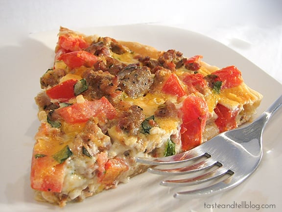 Savory Italian Tart | www.tasteandtellblog.com