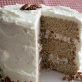 The Cake Slice Bakers – Banana Cake with Praline Filling and White Chocolate Ganache