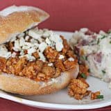Sloppy Buffalo Joes and Mashed Potato Skins