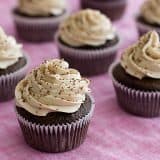 My Blog Birthday!! Chocolate Cupcakes with Whipped Cream Cheese Frosting