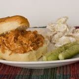 Meg’s Shredded Barbecue Chicken Sandwiches {Not Your Mother’s Slow Cooker Family Favorites Review}
