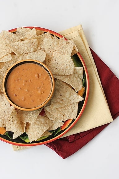 Cheesy Taco Bean Dip | www.tasteandtellblog.com