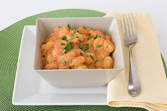 Ricotta Gnocchi with Tomato Sauce | www.tasteandtellblog.com
