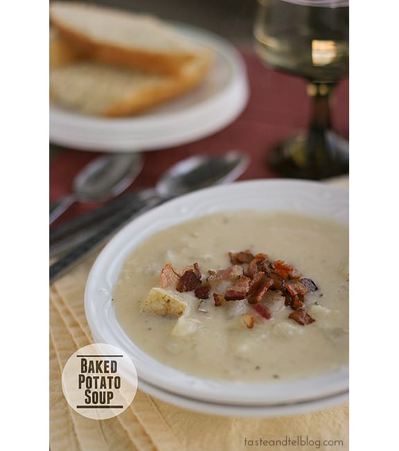 Baked Potato Soup | www.tasteandtellblog.com #recipe #soup #potato Baked Potato Soup | www.tasteandtellblog.com #recipe #soup #potato