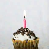 Chocolate Amaretto Cupcakes for my 4th Blog Birthday! {and a giveaway!}