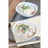 Creamy Summer Vegetable Succotash | www.tasteandtellblog.com