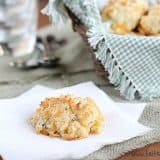 Cheddar Herb Drop Biscuits | www.tasteandtellblog.com
