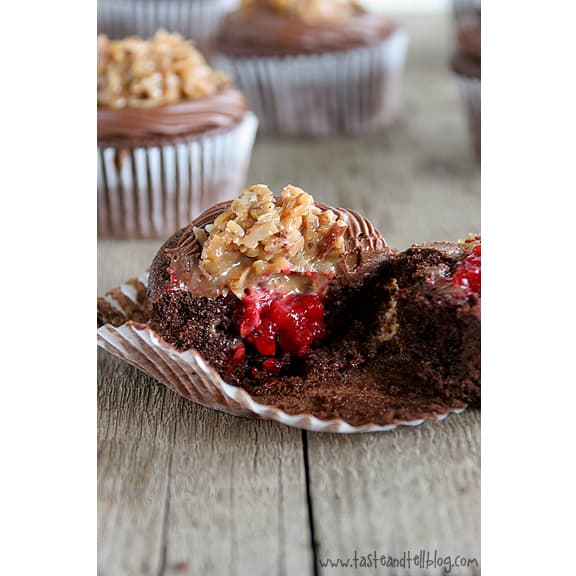 This is not your normal German chocolate cupcake A chocolate cupcake gets