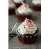 Red Velvet Week – Saturdays with Rachael Ray – Red Velvet Cupcakes with White Chocolate Frosting