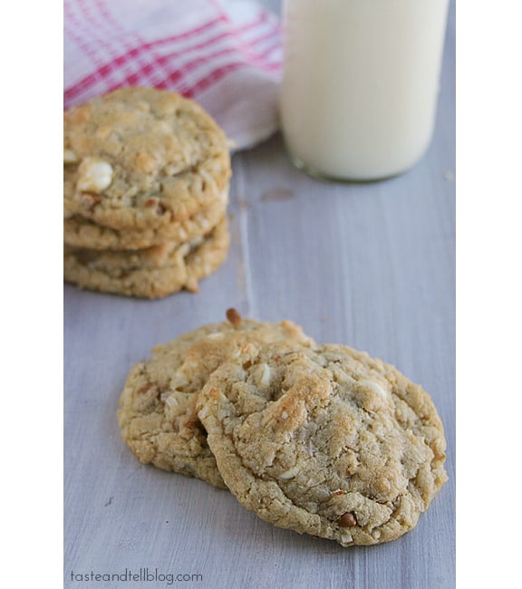 Cinnamon White Chocolate Coconut-Oat Chippers | www.tasteandtellblog.com Cinnamon White Chocolate Coconut-Oat Chippers | www.tasteandtellblog.com