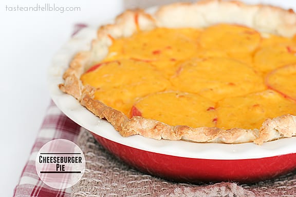 Cheeseburger Pie | www.tasteandtellblog.com Cheeseburger Pie | www.tasteandtellblog.com
