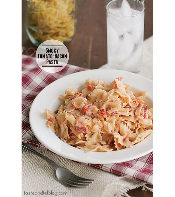 Smoky Tomato-Bacon Pasta | www.tasteandtellblog.com Smoky Tomato-Bacon Pasta | www.tasteandtellblog.com
