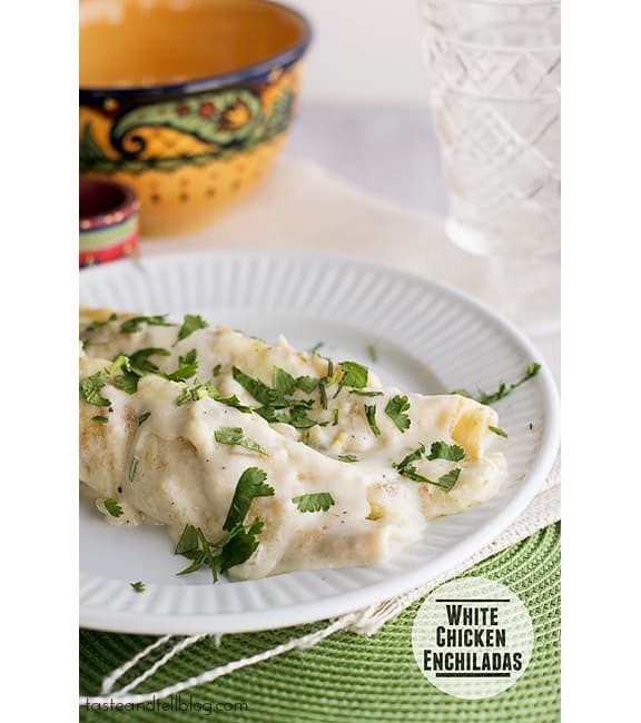 White Chicken Enchiladas | www.tasteandtellblog.com White Chicken Enchiladas | www.tasteandtellblog.com