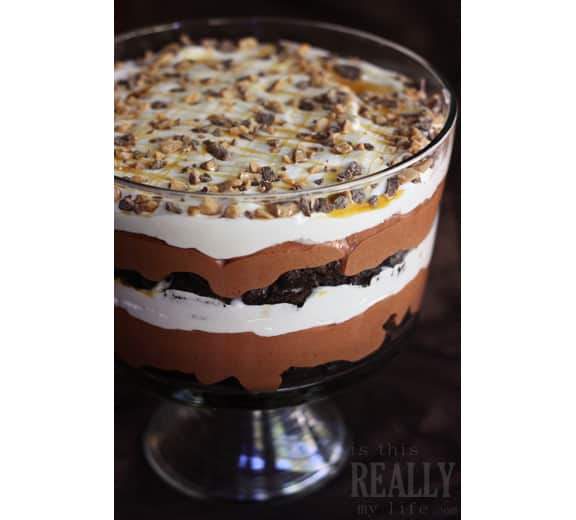 Chocolate Brownie Trifle from Is This Really My Life? Chocolate Brownie Trifle from Is This Really My Life?
