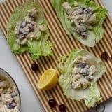 Hawaiian Chicken Salad Lettuce Wraps | www.tasteandtellblog.com