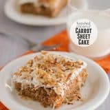 Toasted Coconut Carrot Sheet Cake