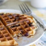 Blueberry Muffin Waffles | www.tasteandtellblog.com
