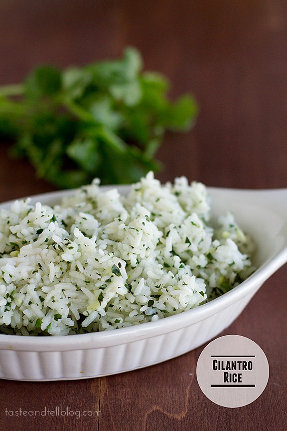 Cilantro Rice | www.tasteandtellblog.com Cilantro Rice | www.tasteandtellblog.com