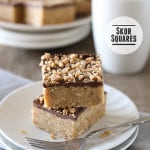 Skor Squares - only 4 ingredients! | www.tasteandtellblog.com