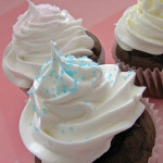 Devil’s Food Cupcakes with Marshmallow Frosting