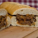 Sausage & Beef Stuffed French Loaf