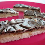 Cookbook of the Month Recipe – Marbled Caramel Chocolate Slice