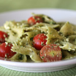 Cookbook of the Month Recipe – Pasta with Pesto, Feta & Cherry Tomatoes & July Cookbook of the Month Review