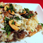 Chicken, Mushroom and Cashew Risotto