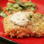 Crispy Salmon with Tartar Sauce