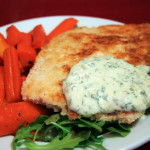 Pan Fried Salmon with Remoulade and Glazed Carrots