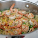 Shrimp Orzo Skillet