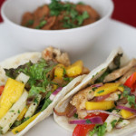 Fiesta Chicken Tacos with Mango and Jicama Salad