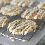 Iced Oatmeal Applesauce Cookies