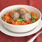 Saturdays with Rachael Ray – Mini Meatball Risotto