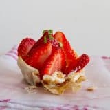 Strawberry Wonton Cups | www.tasteandtellblog.com
