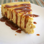 Pumpkin Cheesecake with Caramel Sauce