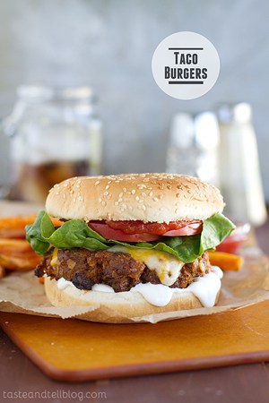 Taco Burgers by Taste and Tell