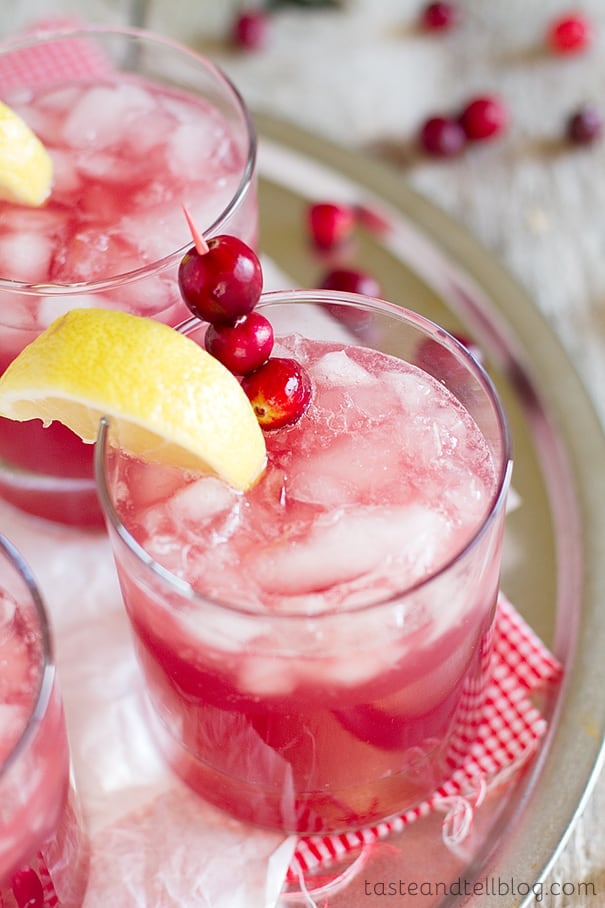 Sparkling Cranberry Punch - Taste and Tell
