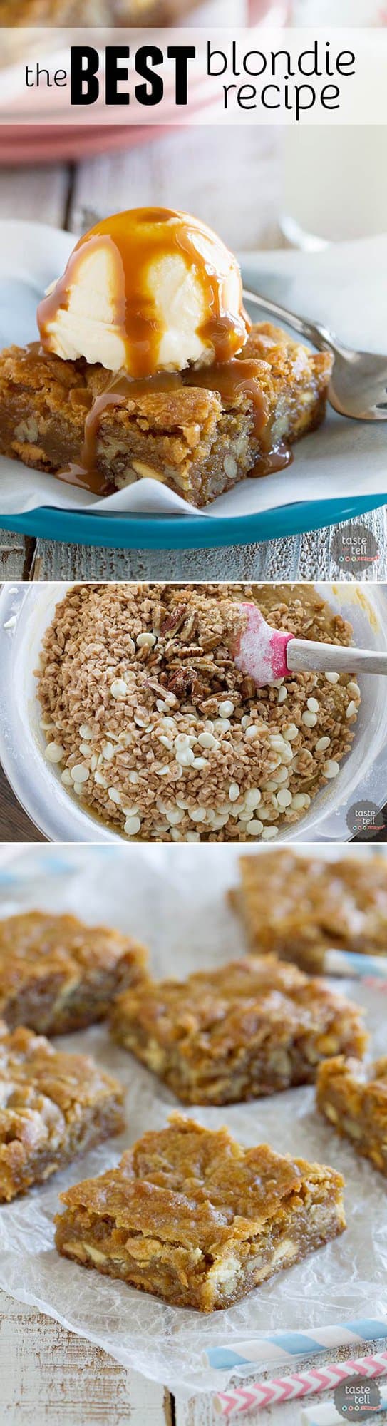 The Best Blondie Recipe Taste and Tell