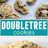 Doubletree Cookies collage with text bar