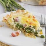 Ham and Asparagus Quiche | Taste and Tell