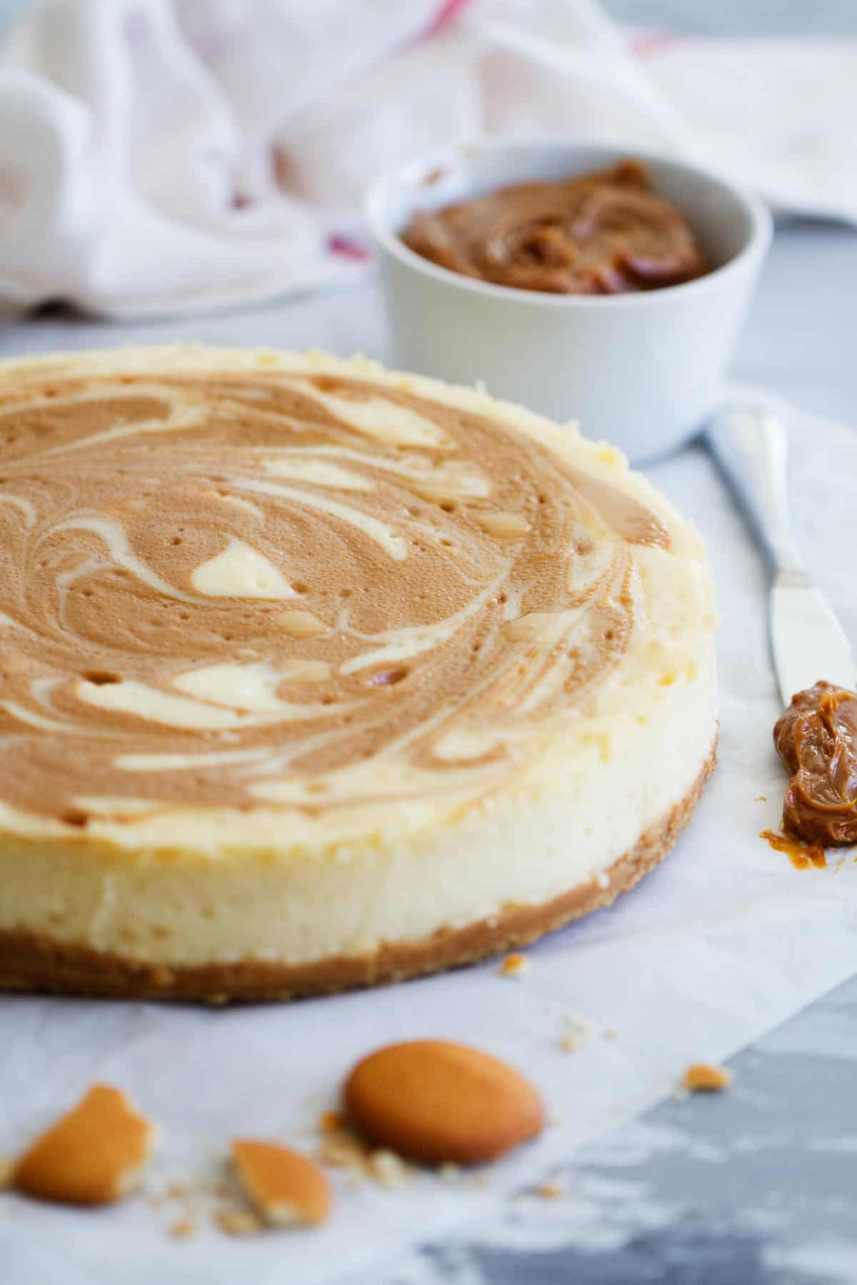 Full Dulce de Leche Cheesecake.