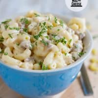 Stovetop Sausage Mac and Cheese on Taste and Tell