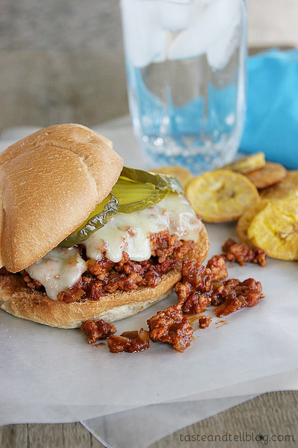 The sloppy joe gets a Cuban makeover with these Sloppy Cubanos - a twist on the original!