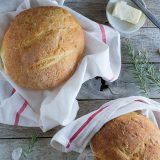 A great use for leftover potatoes, this Potato Bread Recipe with Rosemary and Roasted garlic is super tender from the potatoes and has great flavor from the rosemary and garlic.