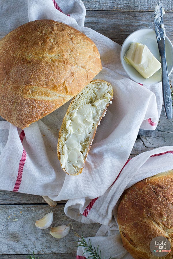 Potato Bread Recipe with Rosemary and Roasted Garlic Taste and Tell