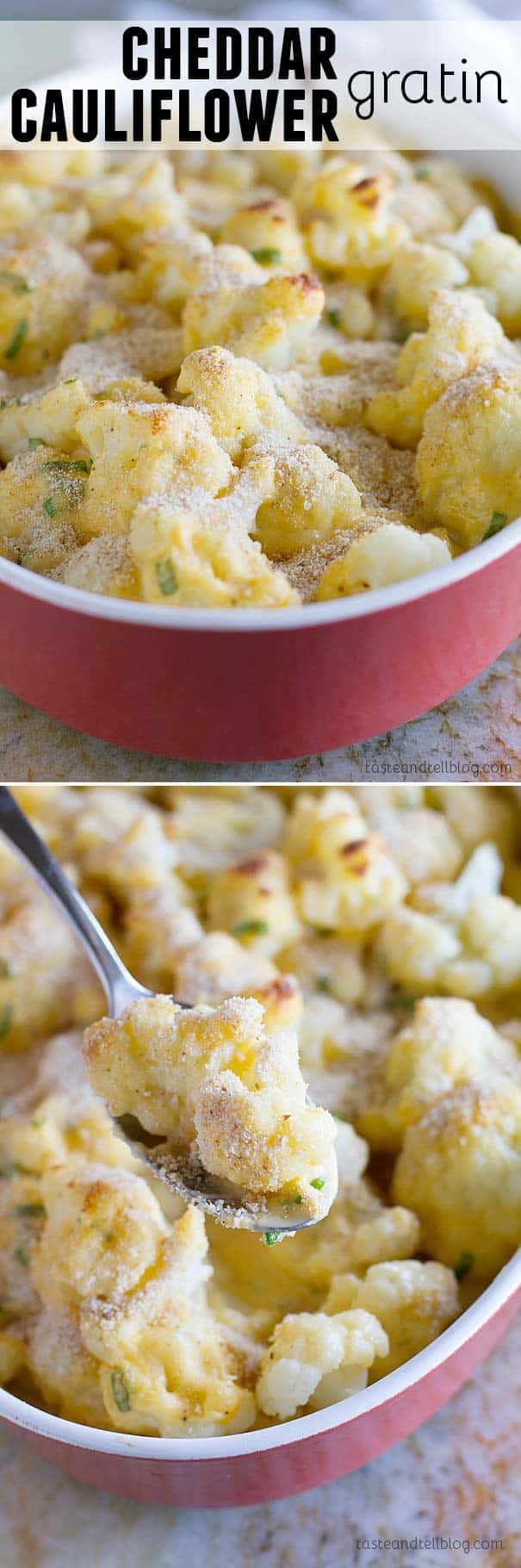 Who can resist cauliflower covered in a cheese sauce? This Cauliflower Gratin has cauliflower covered in a creamy cheese sauce then sprinkled with breadcrumbs and baked for a veggie side dish everyone will love.